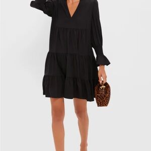 Pomander Place Elegant Black Long Sleeve Dress